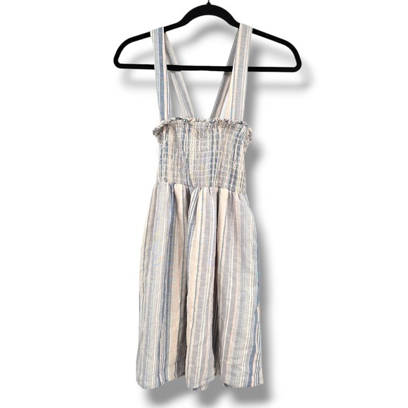 NEW‎ American Eagle Striped Smocked Sundress Casual Summer Dress XS - Picture 1 of 12